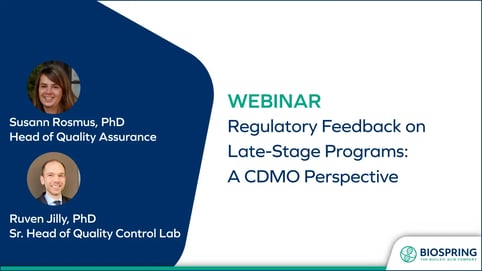 Regulatory Feedback On Late-Stage Programs Regulatory Feedback On Late-Stage Programs