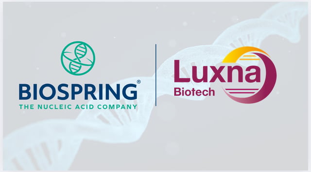 BioSpring and Luxna Biotech Extend Strategic XNA Partnership to Include GuNA™ Amidites