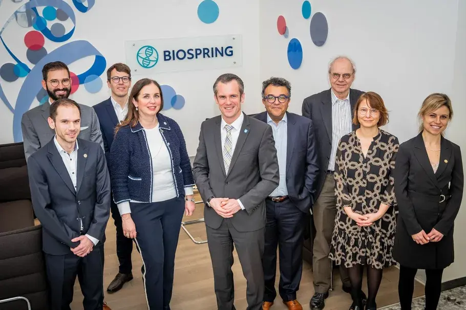 Expansion auf dem Innovationscampus: Offenbachs Oberbürgermeister Schwenke bei BioSpring