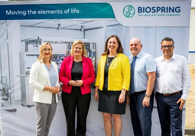 SPD-Landesvorsitzende Nancy Faeser, Bundesinnenministerin und Dr. Edgar Franke, MdB, besuchen BioSpring in Frankfurt-Fechenheim